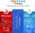 LotFancy Ice Pack for Injuries - Pack of 2, Reusable Hot Cold Pack for Therapy, Pain Relief for Back, Shoulder, Neck,