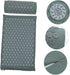 Set Acupoint Massage Mat Pillow with Bag Grey Yoga Exercise Mat for Neck and Back Relief for Relaxation and Muscle
