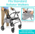 Vive Side Bag for Rollators, Wheelchairs, Walkers - Tote Organizer with Phone Pocket - Storage Travel Pouch - Small
