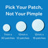 Peach Slices Acne Spot Dots - Hydrocolloid Acne Patches for Zits, Blemishes, & Breakouts, 60 Ct