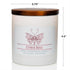 Citrus Rose Scented Jar Candle, Relaxing Aromatherapy Candle, 2 Wick White Jar, 60hr Burn