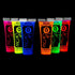Neon Fluorescent Blacklight Face and Body Paint, Pack of 6, 0.34oz
