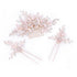 Oriamour Wedding Side Combs Handmade Bridal Hair Pins Set of 3 Rhinestone Bridal Comb Flower Clip