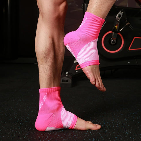 NuCamper Ankle Brace Compression Socks for Achilles Tendonitis Relief,Ankle Compression Sleeve Foot Support for Men