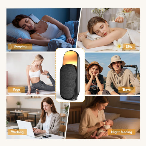 Speaker,6 Sound Machine Night Light White Noise Machine with BT Soothing Sounds,White Noise Sound Machine