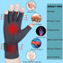 Copper Arthritis Gloves with Adjustable Wrist Strap for Women Men, Fingerless Compression Gloves for Arthritis, Carpal Tunnel, Pain Relief, Swelling, Rheumatoid, Typing (Large/X-Large)