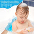 2 Pcs Bath Mitt Washcloths Gloves, Cute Cartoon Exfoliating Glove Body Scrubber, Gentle Soft Scrub Bath Loofahs Sponges for Kids Shower Washing (Blue Bear and Green Frog)