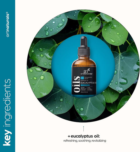 ArtNaturals 100% Pure Eucalyptus Essential Oil, 4.0 Fl Oz / 118ml, Therapeutic Grade Natural Oils