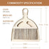 Mini Broom and Small Dustpan Brush Set, Hand Broom and Dustpan for Home, Camping, and Pets