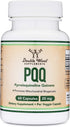 PQQ Supplement 20mg, 60 Capsules, Promotes Mitochondria ATP Levels, Energy Optimizer & Sleep Support by Double Wood