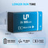 LP 9V Rechargeable Battery Pack, 2-Pack 800mAh Li-ion USB Battery with Micro USB Charging Port for Alarms, Toys,