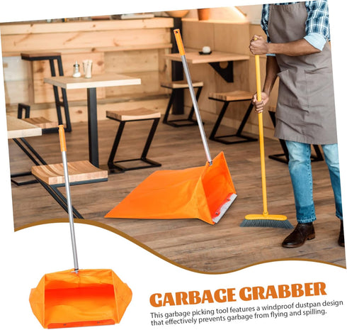 Heavy Duty Dust Pan for Home Tools, Long Handled Dustpans, Garden Dustpans, Sanitation Tool, Garbage Clamp