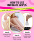 TASTE THE SWEET SPOT 10ct SWEET SPOT Flushable Feminine Wipes for Odor Control, pH Balance - Paraben-Free & Vegan