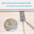 Retractable Gap Dust Cleaner: Microfiber Duster with Extension Pole (36 to 49 inches) for Household Cleaning