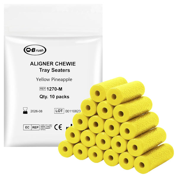 20pcs Chewies for Invisalign Aligners, Flavor Scented, Orthodontic Teeth Chompers, Individually Wrapped, Pineapple