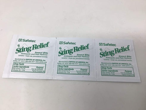 Sting Relief Wipes for Skin, 30 Count