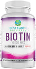 Biotin 10,000mcg Extra Strength Vitamin Supplement for Hair Growth, Strong Nails, Healthy Skin