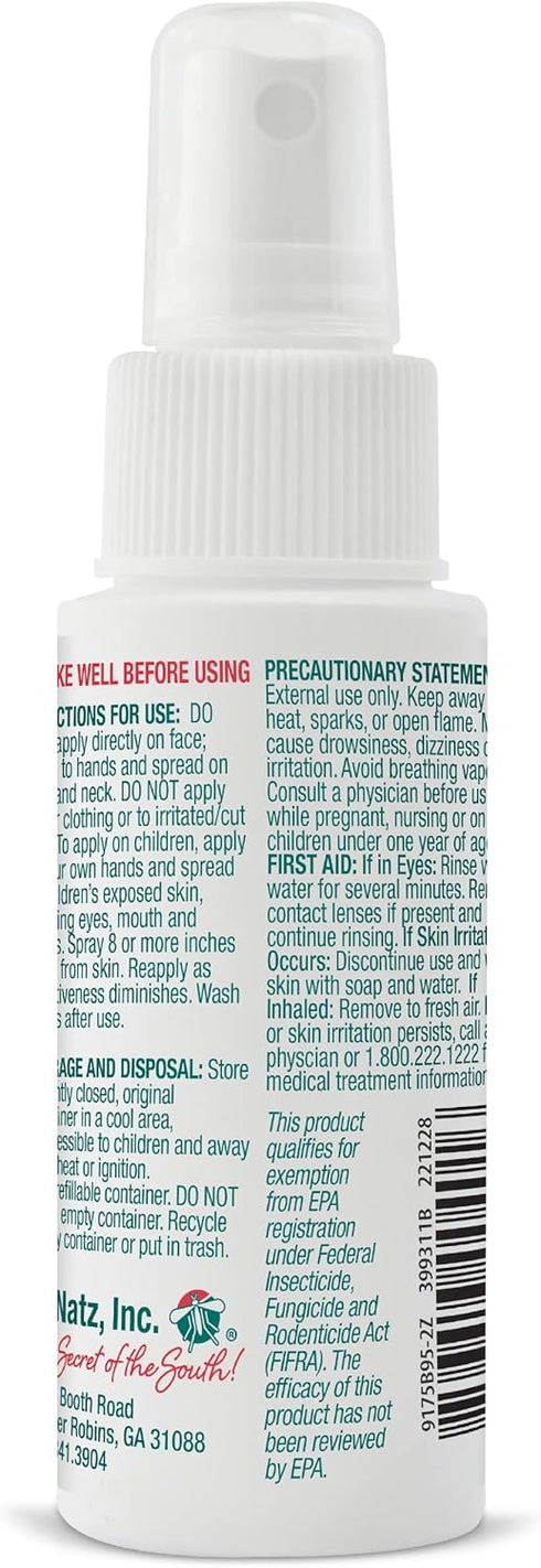 No Mosquitoz Botanical Bug Repellent, Effective for Gnat, Mosquito, 2 Ounce Spray Bottle, 3-Pack