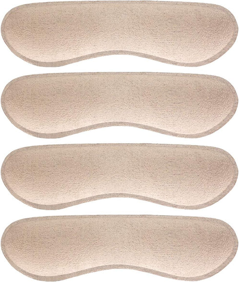 Dr. Foot's Heel Grips Liner Insert for Loose Shoes - Non-Slip Shoe Inserts Preventing Heel Slipping and Rubbing (Beige)