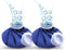 Ice Pack for Injuries, Reusable 2Pcs, Hot Water Bag for Therapy, No-Leak Elastic Ice Bag, Size 9" (Blue)