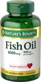 Nature's Bounty Fish Oil, 1000mg, 145 Ct Rapid Release Softgels, Supports Heart Health