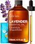 Set Set 2x4 oz Lemongrass Essential Oil for Diffuser & Lavender Essential Oil for Diffuser - Aromatherapy Grade