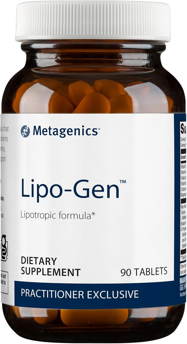 Metagenics Lipo-Gen Lipotropic Liver Supplement with Amino Acids, Vitamin B12 & Choline - 90 Tablets