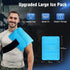 Comfytemp Wearable Ice Pack for Injuries - Reusable Gel Cold Bag with 2 Straps, 10.5" x 14.5" for Pain Relief