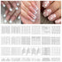 TailaiMei 1768 Pieces French Manicure Nail Stickers, 60 Designs, Nail Art Tips Guides for DIY Decoration (36 Sheets)