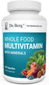 Dr. Berg Whole Food Multivitamin - Daily Multivitamin for Men & Women with Whole Food Fruits & Vegetables, 60 Caps