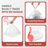 Holuwiso 16-18 105 Count Pre-Separated Gallon Trash Bags Drawstring, Clear, Size M, Tear Free Large Garbage Bags