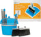 BristleComb Outdoor Broom & Dustpan Set - 49" Long Adjustable Broom, Self-Cleaning Comb & 2 Interchangeable Heads