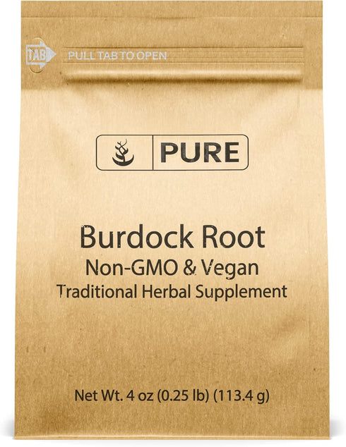 Pure Original Ingredients Burdock Root Extract (4 oz) - Lab-Verified, Non-GMO