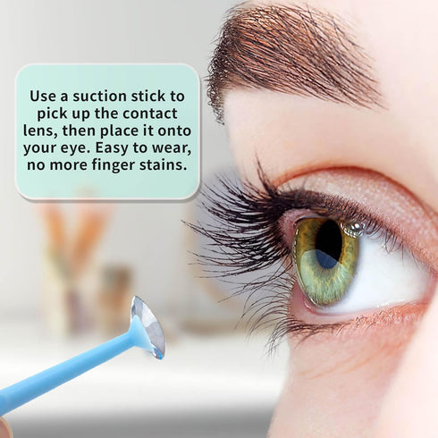 Ocoullow 5 Pack Set Contact Lens Remover Tool for Soft Contacts, Eye Contact Remover Tool & Applicator, Portable