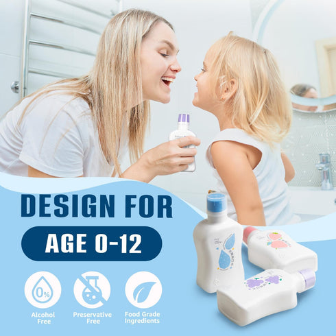 P113+ 11.8 oz (11.8 oz, oh care Mouthwash for Kids Peptide Anti Cavity Mouth Rinse Alcohol Free for Teeth and Gums Safe
