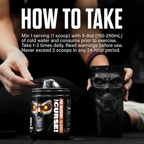 JNX SPORTS The Curse! Pre Workout Powder - 50 Servings, Tropical Storm Flavor - Boost Energy & Focus