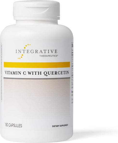 Integrative Therapeutics Vitamin C with Quercetin - Antioxidant Supplement for Immune Health - Vegan - 180 Capsules