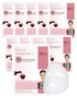 DERMAL Wine Collagen Essence Korean Facial Mask, Pack of 10, Hydrating & Revitalizing Sheet for Tired Skin