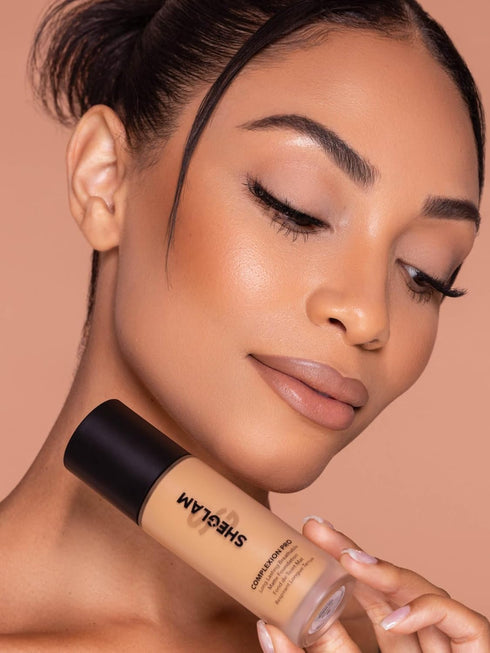 SHEGLAM Full Coverage Foundation Makeup - Long Lasting Waterproof Matte Liquid Foundation (Golden)