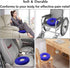 Inflatable Hemorrhoid Pillow with Pump, Butt Pillow for Tailbone Pain Relief, Coccyx Seat Cushion (Blue)