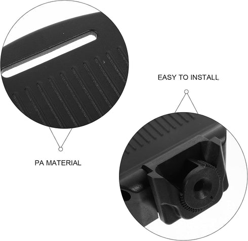 2pcs Adjustable Wheelchair Footrests Universal Sturdy Foot Pedals Lifting Stable Leg Rests Replacement Footplates