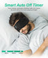 LC-dolida Bluetooth Sleep Headphones, White Noise Sleep Mask with Timing, Wireless Eye Mask for Side Sleepers