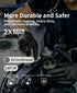 LANON Black Nitrile Disposable Gloves, 6-mil, Large, Food-Safe, Powder-Free, Heavy-Duty, Latex-Free, Textured Fingertips
