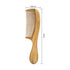 Natural Green Sandalwood Comb - Anti Static Wooden Hair Comb with Thickening Round Handle