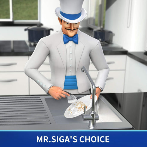 Pack 2 MR.SIGA Pot and Pan Cleaning Brush, Dish Brush for Kitchen
