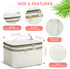 Large Makeup Bag with Mirror, Double Layer Travel Organizer Case, Large Capacity with Brush Slot Divider