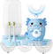 PVOGRT Kids Electric U Shaped Toothbrush - Axolotl Kids Sonic Toothbrush with 6