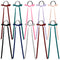 PAGOW 10 Pieces Long Silk Ribbon Hair Bands, Colourful Hair Scarf with Bow, Satin Hair Scrunchies for Women, Kids, Girls