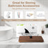 MROUEN Tampon Holder for Bathroom,White Feminine Product Organizer,Girl Stuff Box for Bathroom,Pad and Tampon Organizer