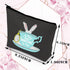 BDPWSS Makeup Bag for Travel, Alice Theme, A Very Merry Unbirthday to You, Soft Polyester, Waterproof, Cosmetic Case for Friends, Sister, Female